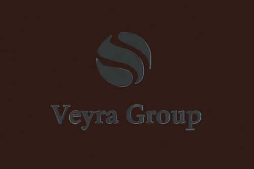 Logo of Veyra Group with a stylized letter 'S' on a white background